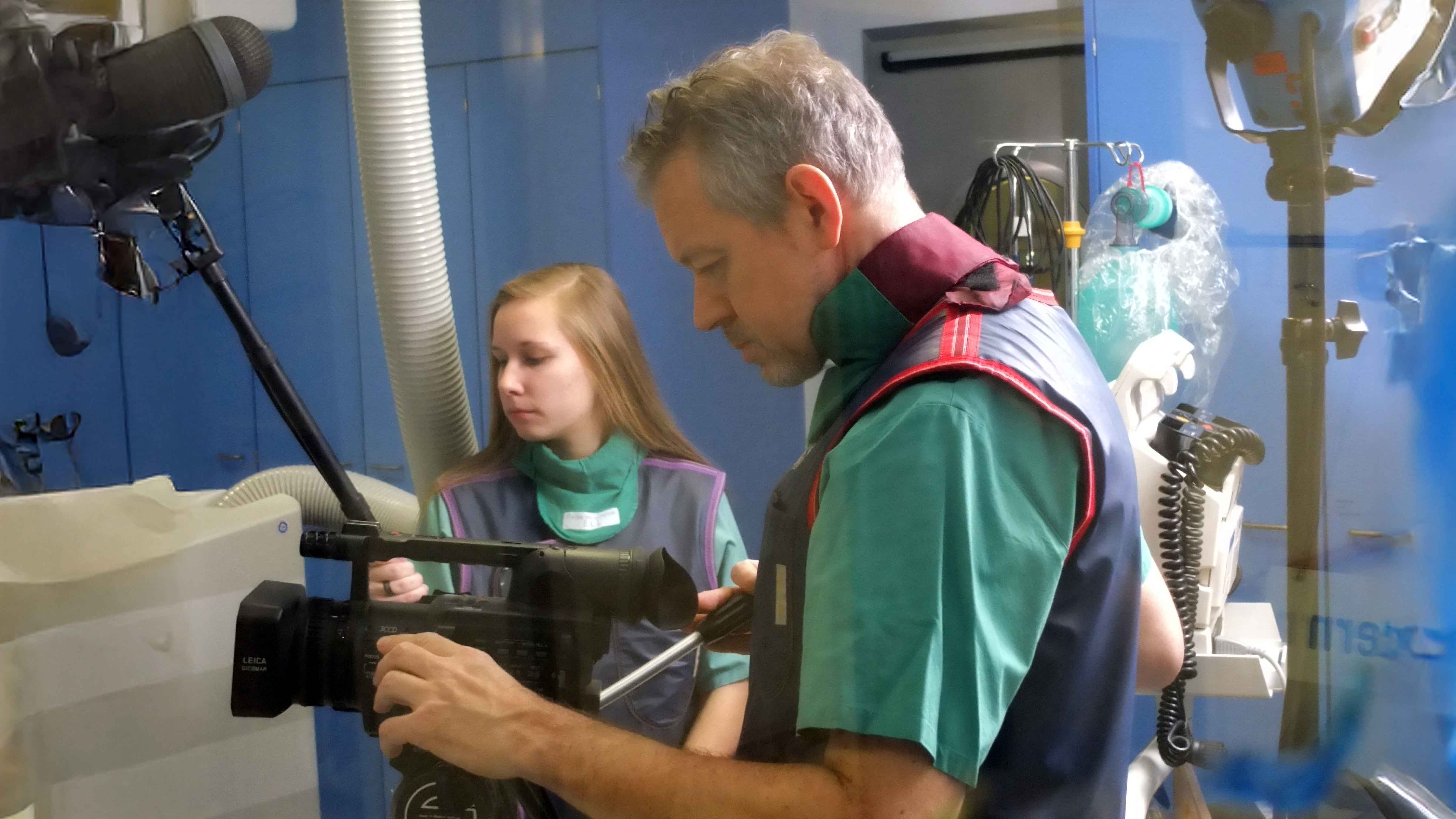 Dreh blauer hintergrund